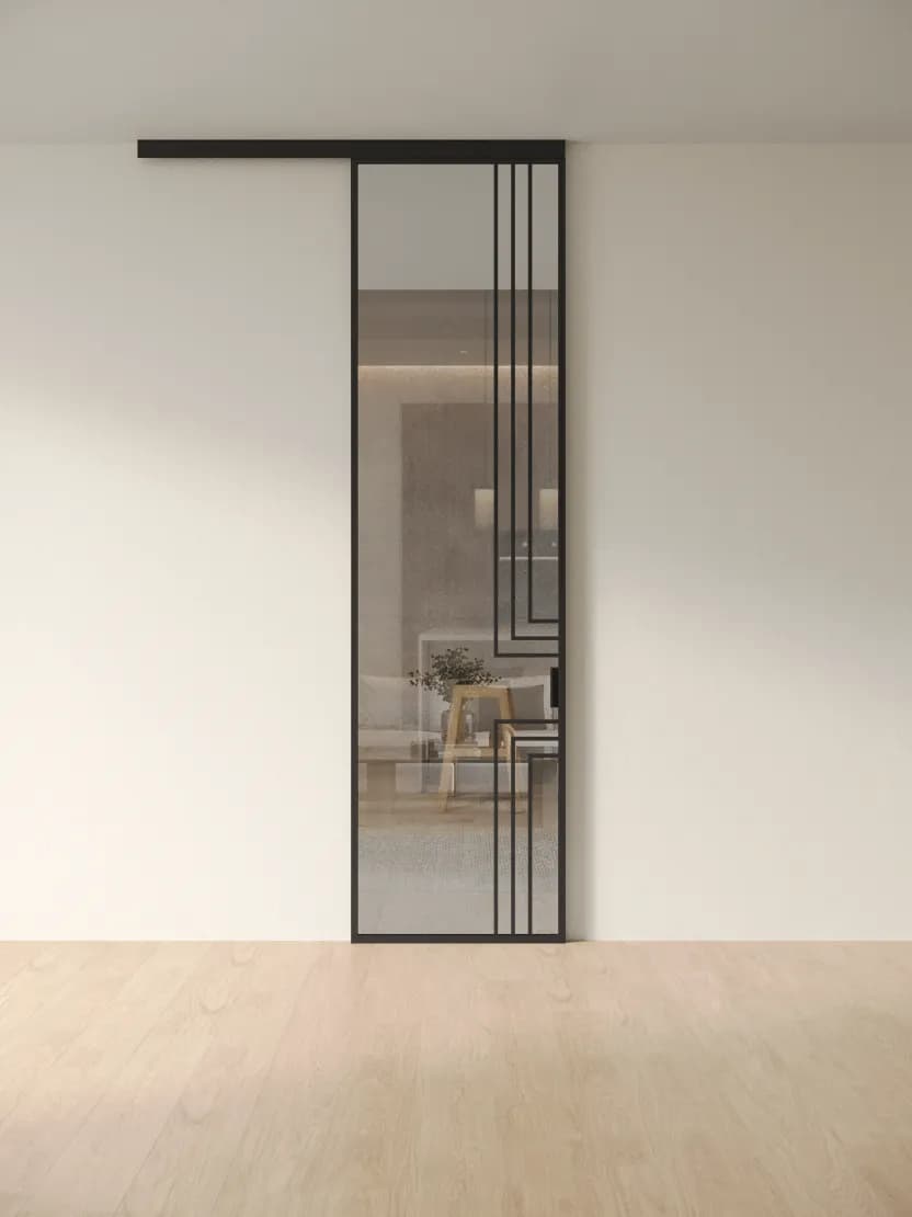 Раздвижная алюминиевая перегородка Slim 14