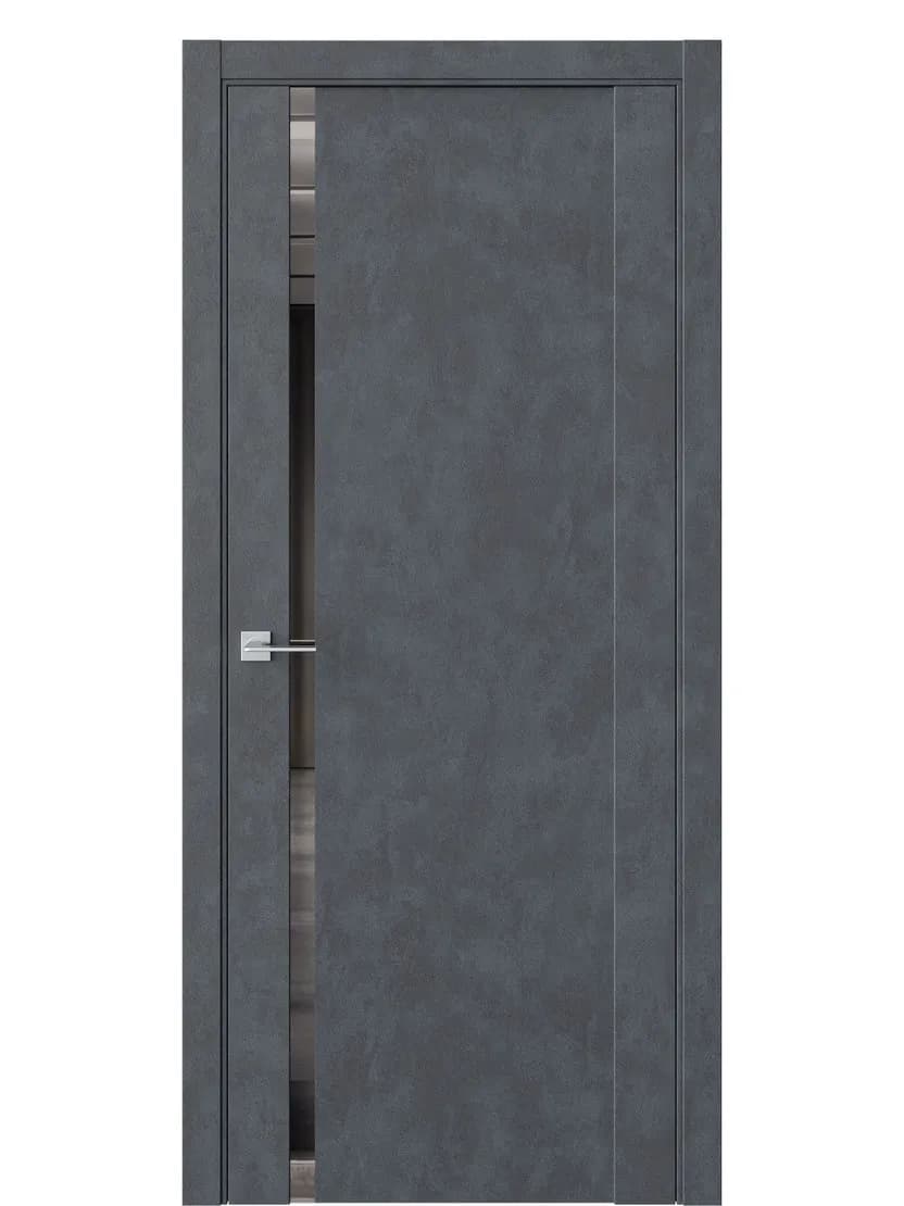 Бетон маренго / Темный / Под камень / Зеркало графит / С зеркалом / Наличник телескоп